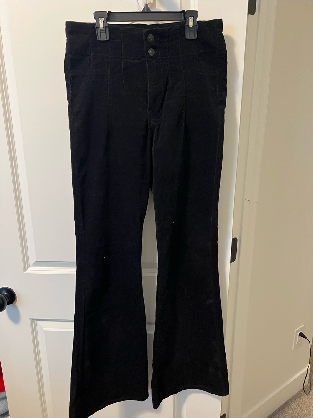We The Free Black Corduroy Flare Pants